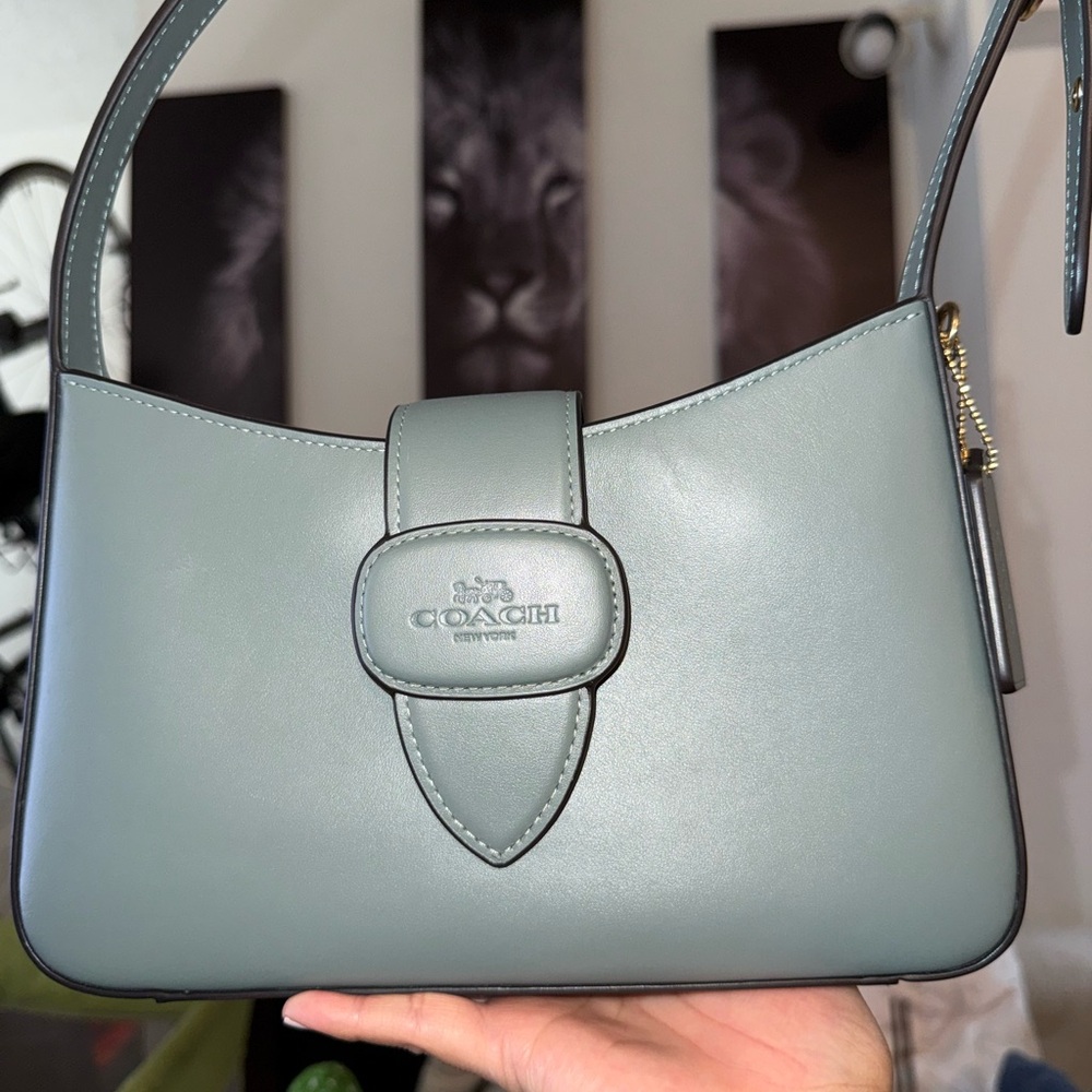 Coach Shoulder Bag in Sage Green